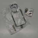 7 8 9 10 inch Lamp Shade Harp Holder,Antique Brass Lamp Harp Kit,Fit Both Standard Lamp Rod and E26 Light Base UNO Fitter Adapter,with 2 Shade Attaching Finial Top (Bronze Color - 1 Set)