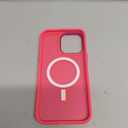Newfuture Upgraded Magnetic for iPhone 15 Pro Max Case [Compatible with Magsafe] [Mil-Grade Protection], Pocket-Friendly, Slim Translucent Phone Case Cover for iPhone 15 Pro Max 6.7", Hot Pink