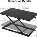 Adjustable Height Standing Desk Converter, Keyboard Riser for Stand Up Desk Riser, Computer Keyboard Stand for Desktop, Computer Workstations for Home Office