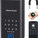 Anweller Lock Box for Keys with Code, Fingerprint Smart Bluetooth Key Hider, Outdoor Waterproof Combination Lockbox for Realtor, Hosts, Keys Safe Storage, Hide a Key, Wall Mount & Door Hanging