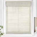 Cordless Bamboo Roman Shades, 29×64 in, Greystone | Thin Bamboo Strip Weaving Technique, Light Filtering without obstructing the view