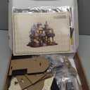 SUNNINO Miniature Dollhouse Kit, DIY Mini House Building Kits for Adults to Building with Furnitures Tiny House Bookshelf Decor Christmas Birthday Gifts for Family Lovers, Edinburgh Castle