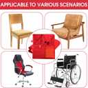 Hahafelt 12v Heated Flannel Wheelchair Blanket, Red Portable Heated Throw for Elderly 2 Heating Zones, Camping Essentials, Elderly Gift