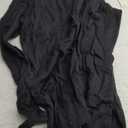 Amazon Essentials Women's Regular-Fit Lightweight Long-Sleeve V-Neck Sweater (Available in Plus Size) (Medium, Black)