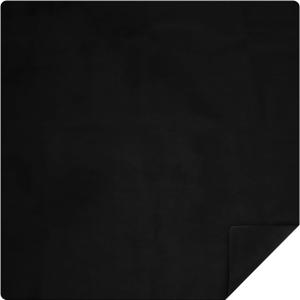 Buryeah Mahjong Mat Large Non Slip Neoprene Rubber Table Mat Noise Reduction Dominoes Poker Card Board Games Playmat Gaming Table Cover for Game Night Indoor Outdoor Camp(Black,40 x 40 Inch)