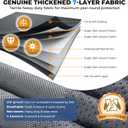 RVMasking Class C RV Cover, 26'1"-29' Heavy Duty 7 Layers Top Class C Motorhome Cover with 4 Tire Covers, Windproof Rip-Stop Anti-UV Camper Cover, Dark Gray