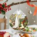 Christmas Ornaments, Christmas Tree Ornaments, Stained Glass Religious Ornament, Catholic Home Decor, Holiday Presents, Religious Gifts, Faith Gift for Christian, Gift Idea - Lady of Lourdes (Virgin Mary)