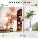 Big Faux Bamboo Plant Large Fake Nandina Trees Plastic plantas Indoor Outdoor Realistic Floor Plants Artificial Tree for Home Living Room Corner Office Patio Porch Bonsai Decor Housewarming Gift