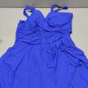 Blooming Jelly Womens One Piece Swimsuit Tummy Control Bathing Suit Gold Metal Tie Knot 2026 Swim Dress, Blue, Size XL