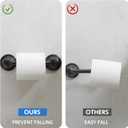 RUMOSE Toilet Paper Roll Holder Bathroom Flexible Pivoting Tissue Handle on Wall Mounted Oil Rubbed Bronze Rustproof Toilet Tissue Roll Holder,Stainless Steel
