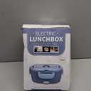 Electric Lunch Box Food Heater - 3 in 1 Portable Leakproof Heated Lunch Box for Car/Home/Adults with 1.5L Removable 304 Stainless Steel Container, 60-80W, 12V/24V/110V (Blue)