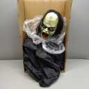 Haunted Hill Farm Resurrection Mary by Tekky, Battery Operated Timer and Sound Activated Jump-Scare Halloween Animatronic for Indoor or Covered Outdoor Creepy Halloween Decorations, Scary Fright Props