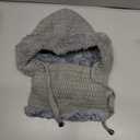 3 in 1 Beanie Hat for Women, 3 in 1 Beanie Hat with Scarf and Mask Fleece Balaclava Windproof Warm Commute Hike Ski Face Mask (One Size, Gray)