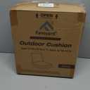 Favoyard Outdoor Seat Cushion Set 19 x 19 Inch Waterproof & Fade Resistant Patio Furniture Cushions with Removable Cover Deep Seat & Back Cushion with Handle and Adjustable Straps for Chair Sofa Couch (Beige)