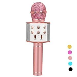 Kids Karaoke Microphone for Girl Toys: Christmas Birthday Gifts Ideas for 3 4 5 6 7 8 9 10 Year Old Girls 