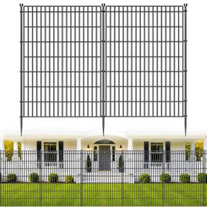 No Dig Garden Fence, Dog Fencing Outdoor for Yard, 10 Panels with Gate