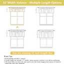 Valances for Windows, Light Filtering Faux Linen Textured Small Short Valance Curtains for Bathroom Basement Farmhouse, Rod Pocket Top Half Curtains for Windows, Linen 52Wx12L Inch, 4 pack