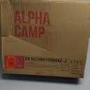 ALPHA CAMP Stadium Seat Chair for Bleachers with Back & Arm Rest (Black Grey)