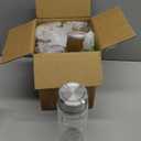 16oz Juice Bottles - 4 Pack Wide Mouth Glass Bottles with Lids- BPA Free, Stainless Steel Lids for Juicing, Smoothies, Infused Water, Beverage Storage - Leakproof, Borosilicate, Clear