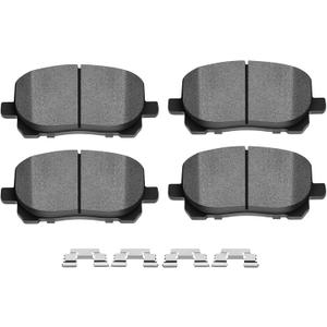 SCITOO D923 Front Semi-Metal Brake Pads Sets - Fit for Pontiac Vibe & Toyota Corolla (2003-2008), Toyota Matrix (2003-2008), As Pictures Shown