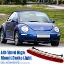 X AUTOHAUX High Level Third Rear Brake Stop Light 1C0945097E for Volkswagen Beetle 1.8L A/T GL Hatchback 1999-2003 Red