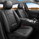 Car Seat Covers Compatible with Hyundai Tucson 2010-2025. Waterproof & Breathable Leather. Compatible with Airbag & Easy to Install. All - Weather Seat Cushion Protector(Full Set, Black)
