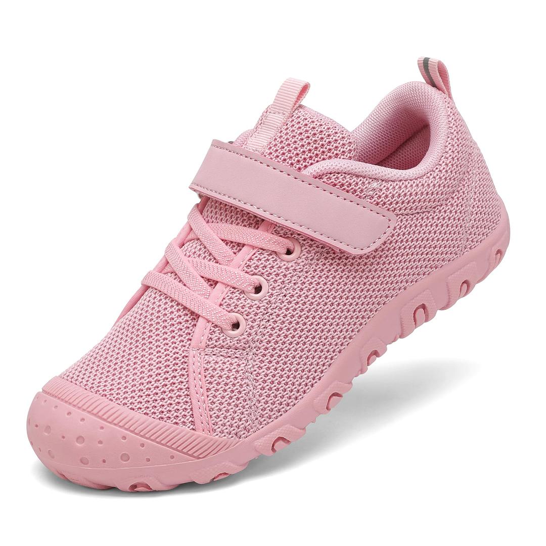 JEJQN Boys Girls Shoes Anti-Collision Wide Toe Box Kids Tennis Sneakers