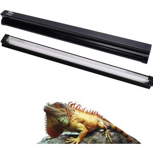 UVB Reptile Light, New Version T5 HO UVB10.0 Lighting Combo Kit, High Output UVA UVB,Compact UVB Lamp for Desert & Tropical Reptiles, Reptile Light Fixture 24W-22Inch