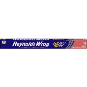 Reynolds Wrap Heavy Duty Aluminum Foil, 18 Inch Width, 75 Square Feet