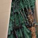 6FT Unlit Christmas Tree Green, Dunhill Fir Artificial Tree with 1430 PVC Branch Tips, Realistic Full Shape, Foldable Metal Stand for Indoor Home, Office & Holiday Decoration