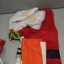 JOYIN 2 Set 5 Pieces Christmas Theme Bathroom Decoration Set w/Toilet Seat Cover, Rugs, Tank Cover, Toilet Paper Box Cover and Santa Towel for Xmas Indoor Dcor, Party Favors (Santa & Snowman)