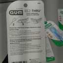 GUM EEZ-Thru Floss Threaders for Braces, Bridges & Implants, Easy Dental Floss Threading, 25 Count (Pack of 6)