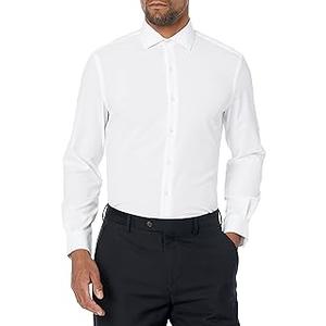  (Van Heusen Men's Dress Shirt Slim Fit Traveler Stretch (White, 15"-15.5" Neck 34"-35" Sleeve)