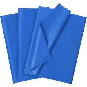 120 Sheets 30×20" Blue Tissue Paper for Gift Bags Wrapping, Weddings Birthday Party Crafts Decoration