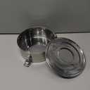 IMUSA 1.5Qt Stainless Steel Flan Mold with Lid, Round Baking Pan for Flan, Cheesecake, Pudding, and Desserts, Silver