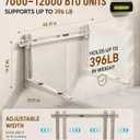 Heavy Duty Mini Split Wall Mounting Bracket, 396 lb, Fits 7000–12000 BTU AC
