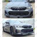 Front Lip Splitter Compatible with BMW 330i 330e M340i G20 LCI M Sport 20232026, Carbon Fiber Pattern, Bumper Chin Spoiler Fits for 3 Series & xDrive Models WheelX