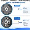 8K0998281 12-TORX Rear Caliper Parking Brake Actuator Compatible with Audi A4 S4 A5 RS5 (8K 099 8281,12-Teeth)