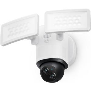 eufy Security Floodlight Camera E340 Wired,360 Pan and Tilt,24/7 Recording,Dual-Band Wi-Fi, 2,000 Lumens,Motion-Activated,Dual Camera,HomeBase 3 Compatible,Local Storage