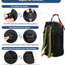 Foldable Rolling Duffle Bag with Wheels - 30" Extra Large Waterproof Travel Backpack with Shoe Compartment, Heavy Duty TSA-Approved Luggage for Mens Camping, Sports, and Airplane Trips