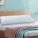Rainmr Shredded Memory Foam Full Body Pillow Side Sleeper Huggable Long Pillow for Body Relief with Ultra Soft Cooling Cover, 20 x 54 inches