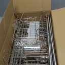 HOWDIA Stainless Steel 2-Tier Over The Sink Dish Drying Rack with Utensil Holder, Large, for Kitchen Counter (3 Tier,silver)