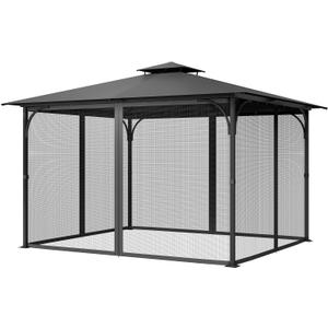VEVOR Gazebo Netting Replacement, Fit Most 10 x 13 x 6.8 FT Gazebo Curtain, Outdoor Garden Net, 4-Panel Sidewall Mesh Net, Patio Midge Netting with Double Zipper, Canopy Screen (Netting Only) (Black) VEVOR Gazebo Netting Replacement, Fit Most 10 x 13 x 6.8 FT Gazebo Curtain, Outdoor Garden Net, 4-Panel Sidewall Mesh Net, Patio Midge Netting with Double Zipper, Canopy Screen (Netting Only) (Black)