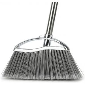 Outdoor Stiff Bristles Angle Broom Heavy Duty Sweeping Patio Broom with Long Handle for Garage Garden Commercial and Industrial