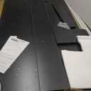 Washer Dryer Countertop with 2-Tier Shelf, 3" H Raised Edge Laundry Topper for Washer and Dryer, 54" W x 27.5" D Laundry Room Countertop Organization Storage with Non-Slip Pad (Black)