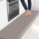 4/5 Inch Thick Kitchen Mats for Floor, StepRite Kitchen Rug for Standing Desk, Non-Slip, Thicker, Stain & Water Resistant, Comfort Anti Fatigue Floor Mat for Home, Kitchen, Office - Khaki,108 * 30''