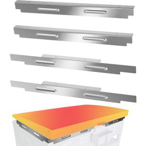 Upgraded Wind Guards for 36 inch Blackstone Griddle, Blackstone Griddle Accessories, Magnetic 430 Stainless Steel Wind Screens, Hold Heat, Protect Flame, Save Gas (Silver 36)