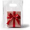 Dyfhoju Clear Plastic Bags with Handles 9x12-Inch, Pack of 100-3.6 Mil Thick Merchandise Bags for Retail Stores, Boutique & Bulk Business Supply