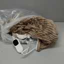 Bedsure GentleSoft Heated Blanket Throw - Soft Ribbed Flannel Electric Blanket, Heating with 4 Time Settings, 6 Heat Settings, and 3 hrs Timer Auto Shut Off, Gifts for Grandma (50x60 inches, Brown)