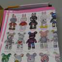 Animal Graffiti Skeleton Rabbit Micro Building Blocks Set8000PCS 55cm High Series Gift for Adults and Kids